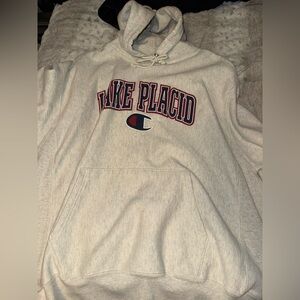 Champion XL Lake Place NY sweatshirt unisex sizing is men’s.